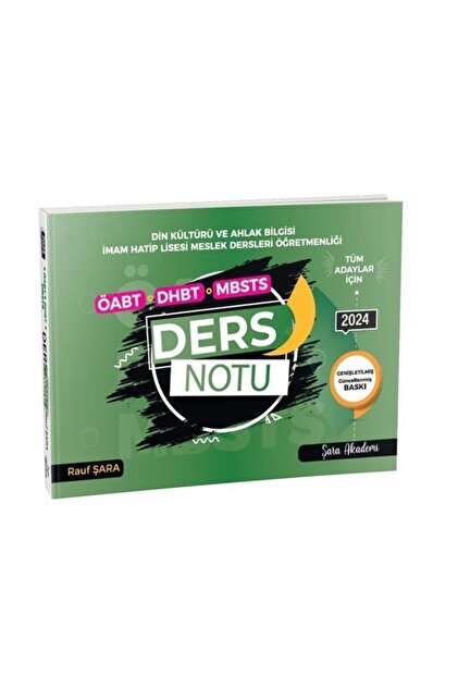 Şara Akademi 2024 ÖABT DHBT MBSTS Din Kültürü ve Ahlak Bilgisi