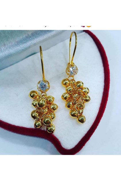 ÇELİKOĞLU KUYUMCULUK 14 AYAR ALTIN ÜZÜM SALKIMLI KÜPE 4,01 GR