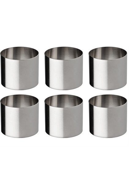 Narkalıp Round Small Single Cake Mold Depth 5cm Diameter 6cm 6 Pieces