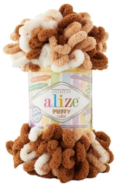 Puffy Color Hand Knitting Yarn 5 Pack 6398