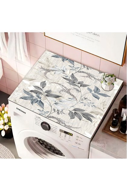 Washing Machine Dryer Cover Protection Pad Waterproof Mat Non-Slip Washable