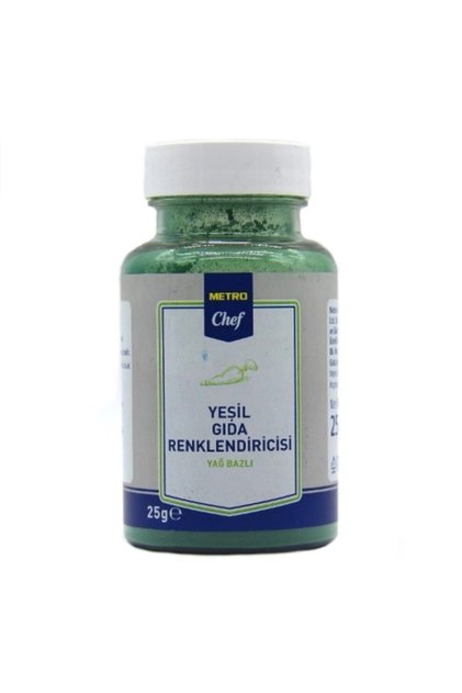 Yağ Bazlı Yeşil Gıda Boyası 25 G
