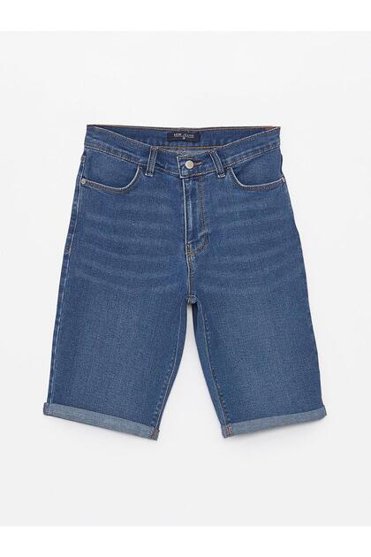 LCW Jeans Pantaloni scurți de damă cu talie normală, croială Bermuda