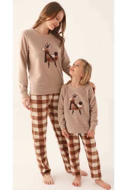 MAMA ĆERKA 100% PELUŠNI PIZAMA SET [CENE ZA MAMU I ĆERKU SU RAZLIČITE]