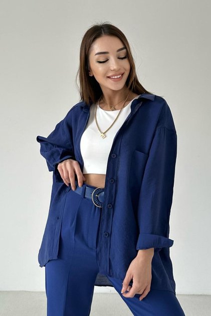 Standart Beden Oversize Kadın Gömlek