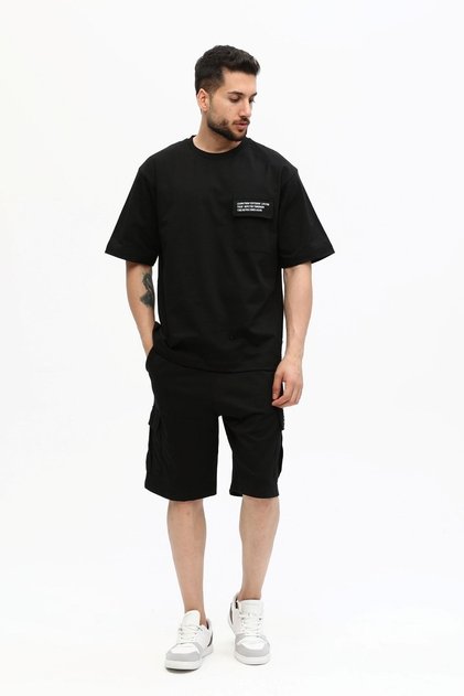Men's Printed Oversize Shorts Set