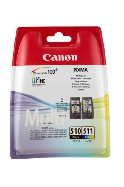 Pg-510/cl-511 Siyah Ve Renkli Orjinal Multi Paket Kartuş