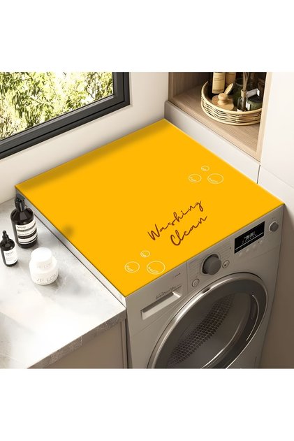 Washing Machine Dryer Cover Protection Pad Waterproof Mat Non-Slip Washable