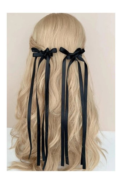 2 Pieces Bow Style Hair Clips/Buckles