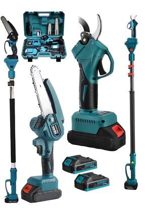 DOZZER YQ 2 Li Set 998 Vf 25Ah 4x Akü 3Mt Teleskopik Şarjlı Ağaç