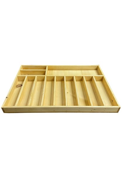 60x40 cm Kaşıklık Çekmece Içi Doğal Ahşap Kaşık, Çatal, Bıçak Mutfak Gereçleri Organizer