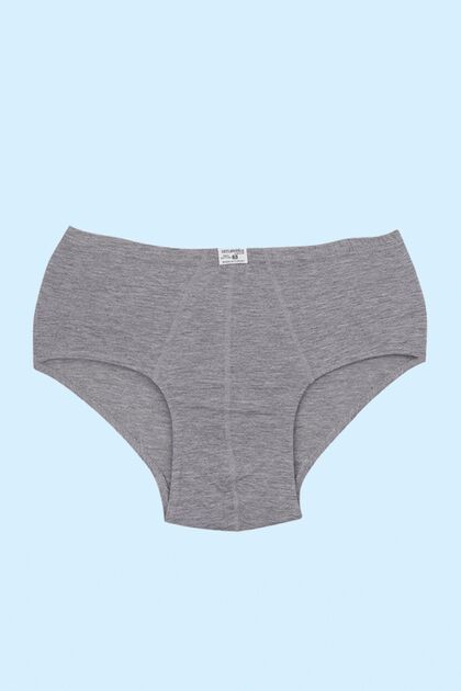 Men's Gray Single Jersey Slip Briefs 3-pack