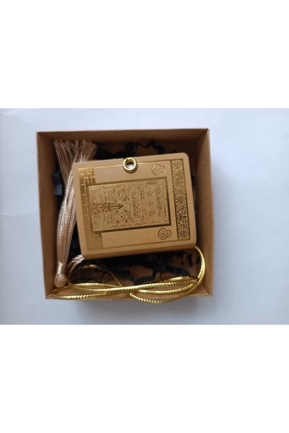 Mini Kuranı Kerim Arapça Yazılı Gold Araba Kuranı