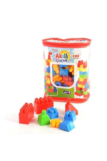 Smart Child 100 Pieces Large Piece Educational Blocks in Bag Tt263