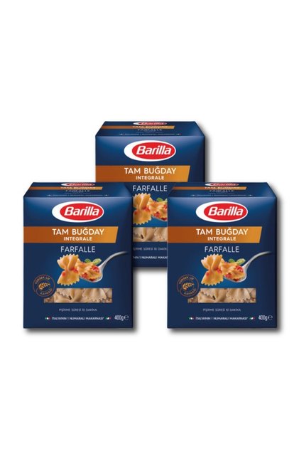Tam Buğday Integrale Farfelle Makarna 400 G X 3 Adet