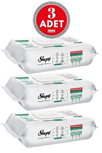 3 x Sleepy Easy Clean, 100 doeken per kleur, kersenbloesem, lelieboeket en orchideeëntuin: chloorvrij en plantaardig HeartGlobal verzendbeveiliging