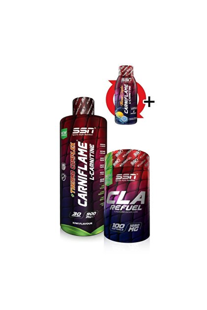 l carnitine cla kombinasyonu SSN Sports Style Nutrition Karnitin Cla Kombinasyonu 1 (cla + Carniflame  900 Ml Kivi)