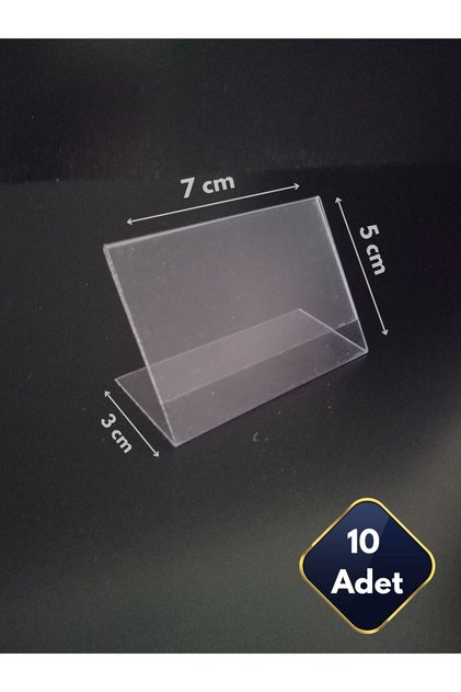Etiketlik isimlik Kartvizitlik 5x7 cm PVC Plastik Kağıt Tutucu Stand Ürün Fiyat Etiketliği Ayaklı