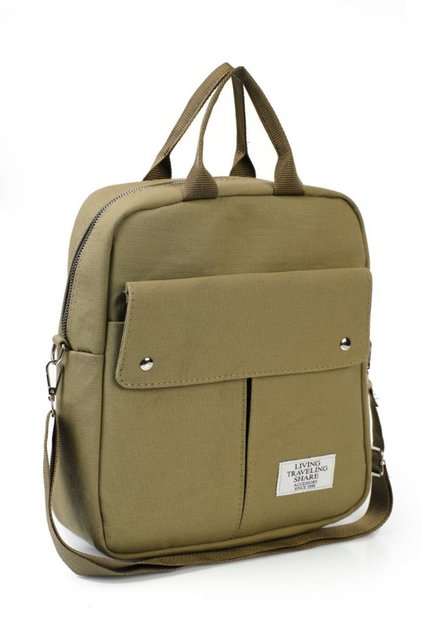 Unisex Fabric School Sports Daily Use Three Types Used Backpack, Shoulder and Hand Bag