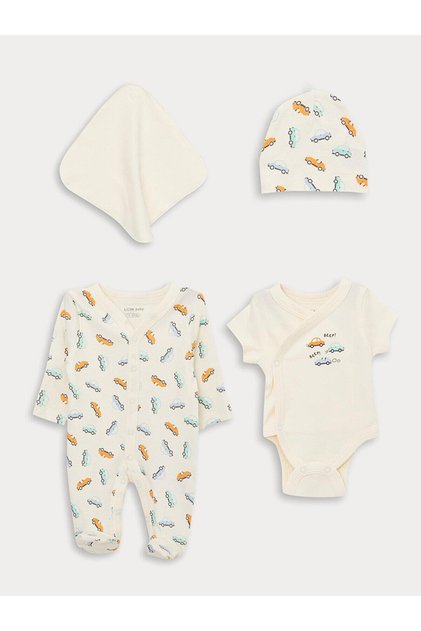 LCW baby Baby Boy Premature Hospital Discharge Set 4 Pieces