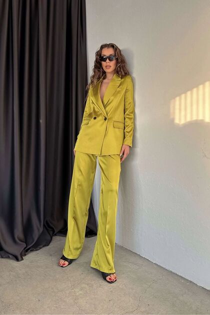 Satin Palazzo Women's Suit New Season 24w