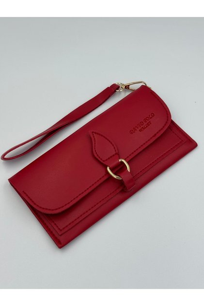 Women's Large Size Quality Soft Wallet with Mobile Phone Compartment and Detailed Compartments