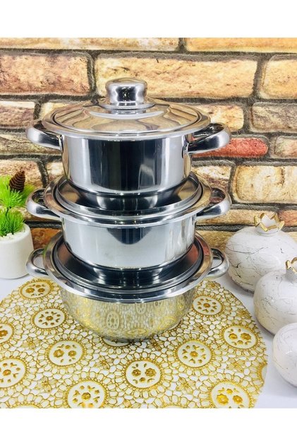 Esmira Çelik 3lü Güveç Tencere Seti