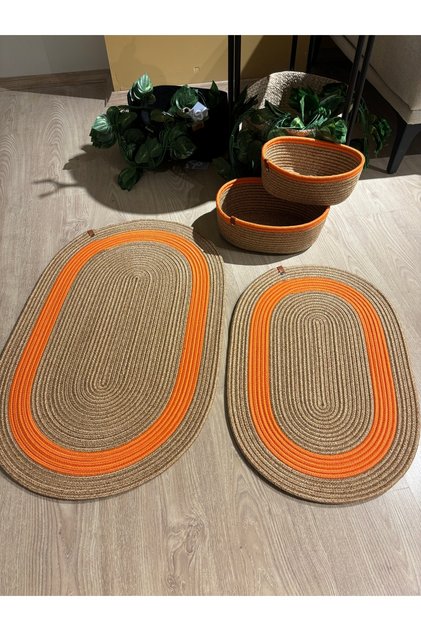 Amsterdam Jute, Wicker, Bath Mat Set, 4-Piece Bathroom Set