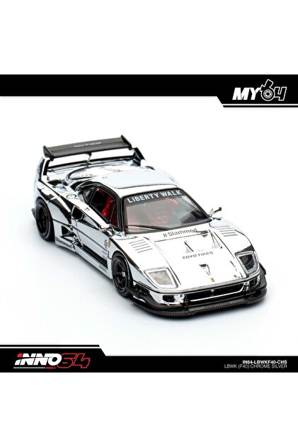 イノモデル INNO 1/64 LBWK F40 白・クロームシルバー Inno 64 Models Inno 1/64 Lbwk (F40) Chrome Silver - Fiyatı, Yorumları