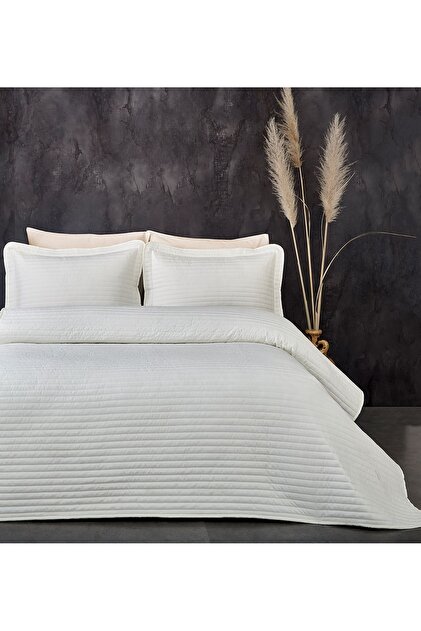 Evlen Home Collection %100 Pamuk Tek Kişilik Kapitone Yatak Örtüsü