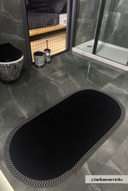 Jüt Siyah ,Paspas, Banyo Paspası ,Kapı önü paspası, Balkon Paspası, Koridor Halısı ,Dekor