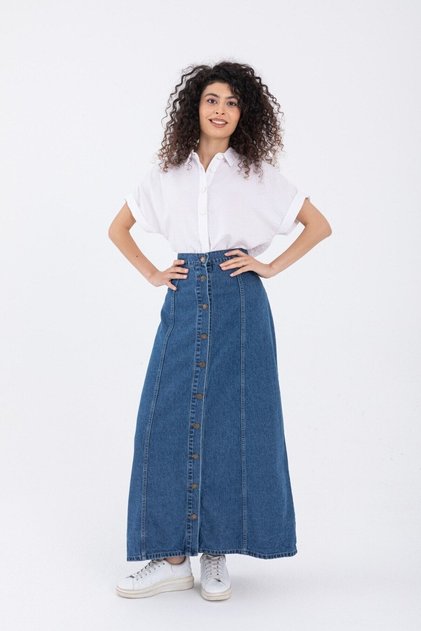 Maxi Mid Tone Kot Etek