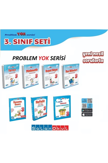3. Sınıf Problem Yok Serisi İlkokul Seti 2024