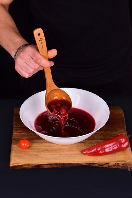 Handmade Premium Full Twisted Wooden Soup Ladle