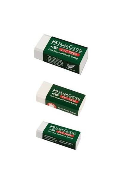 Pvc Free White Eraser Small 3 Pieces