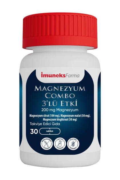 Imuneks İmuneks Magnezyum Combo 3'lü Etki 30 Tablet - Fiyatı
