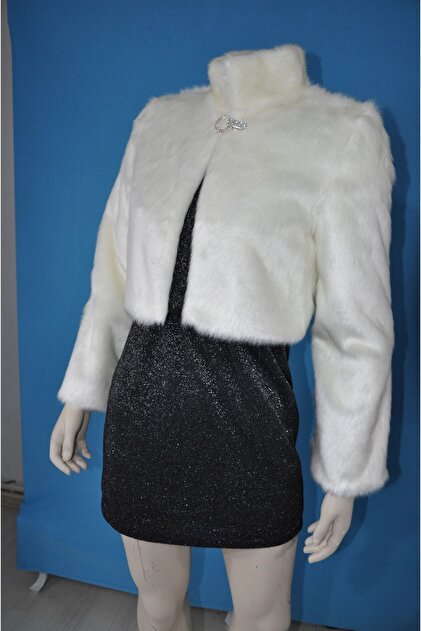 KRKM Women's Bridal And Evening Dress Long Sleeve Brooched Bolero Jacket-  Trendyol
