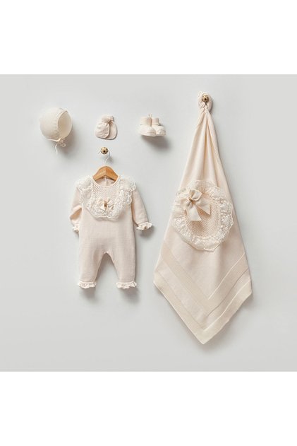 Newborn Baby Girl Lace Set of 5 0-3 Months