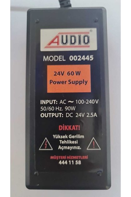 Audio 002445 Güç Kaynağı Power Supply 24v 60w