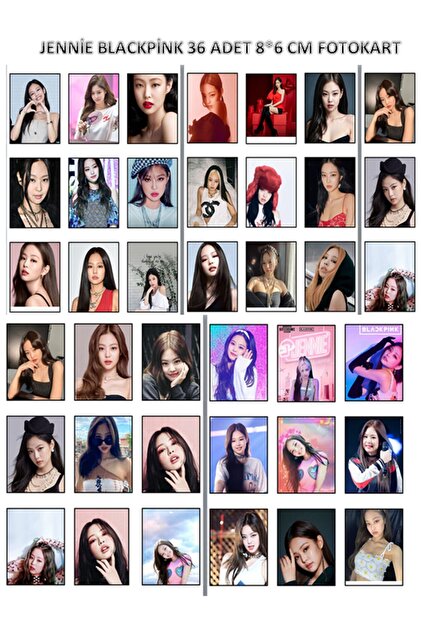 animeandyourworld Jennie blackpink fotokart 36 adet 8*6 cm pvc