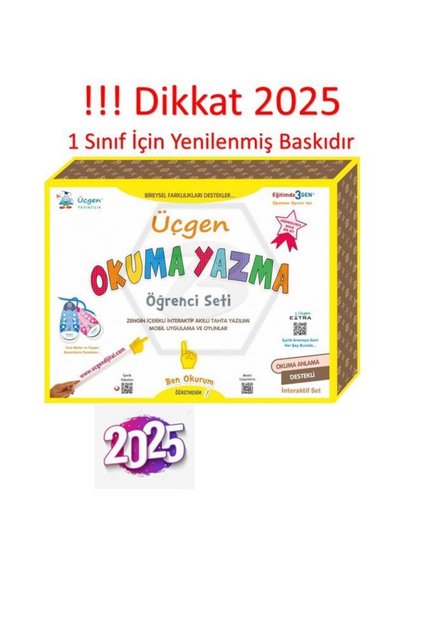 Üçgen Akademİ 1 Sınıf Okuma Yazma Seti