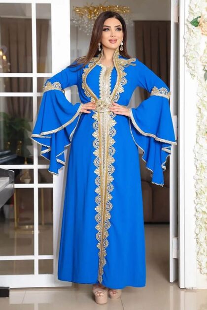 green emerald velvet dress Red Wine Moroccan Kaftan Long Evening Dress Sexy Mermaid Dubai Formal –  WhenGirl main image 0