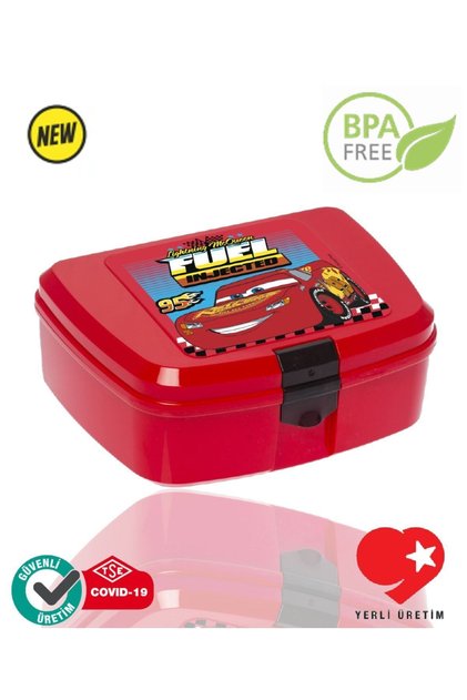 Bpa Free Lisanslı Cars Fuel Desenli Beslenme Kutusu