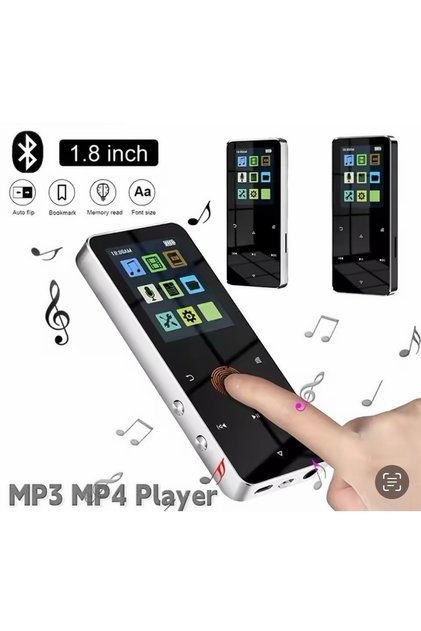 Mp3 Mp4 Ses Kayıt Cihazı Bluetooth Uyumlu Hd Ekran Çalar Stereo Ses Dokunmatik Kontrol Müzik