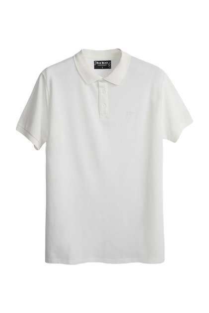Stark Off-white Beyaz Polo Yaka Erkek T-shirt