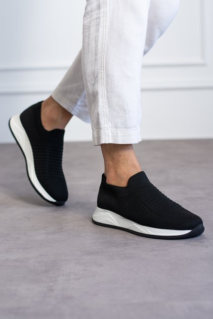 Siyah Triko Erkek Sneaker Efsn30127
