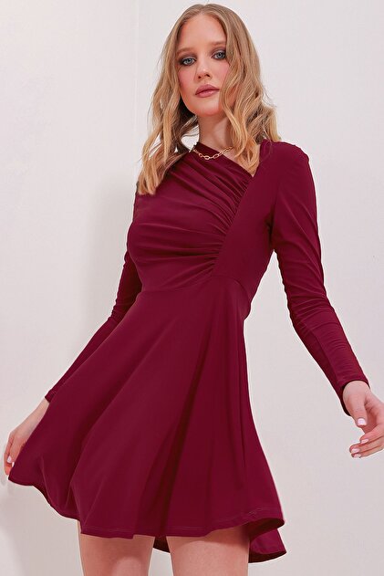 navy blue dress for baby girl Jessica Howard Petite Size Jersey Taffeta Rhinestone 3/4 Sleeve Portrait  Collar Ruched A-Line Midi Dress at Hamilton Place in Chattanooga, TN main image 0