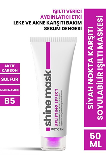 PROCSIN Siyah Nokta Karşıtı Soyulabilir Işıltı Maskesi 50 ml