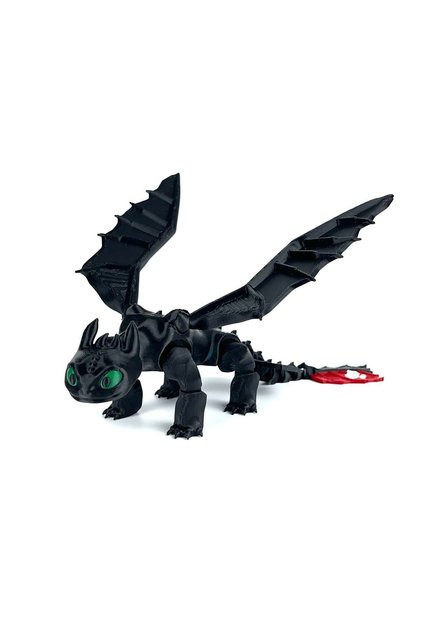 Dişsiz (toothless) Ejderhanı Nasıl Eğitirsin Hareketli Figürü - 20 Cm ( 1 Adet siyah ) hayatvesanat