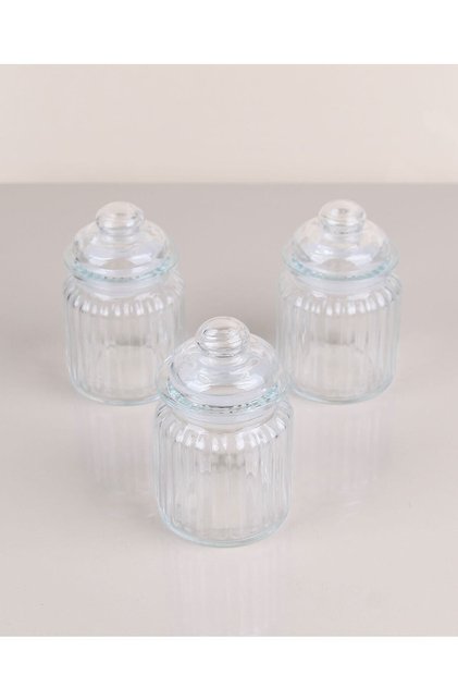 Mini Size 3-Piece Glass Jar Set with Vacuum Lid 3*250 ml